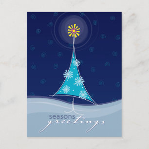CHRISTMAS POSTCARD :: whimsical christmastree 2P