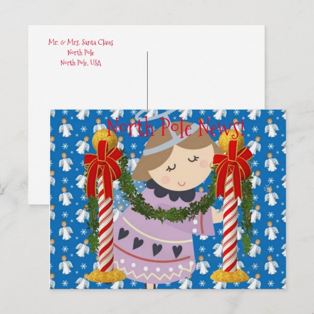 Christmas Postcards North Pole  (Front/Back)