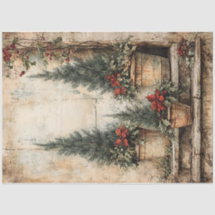 Christmas Potted Topiary Tissue Paper