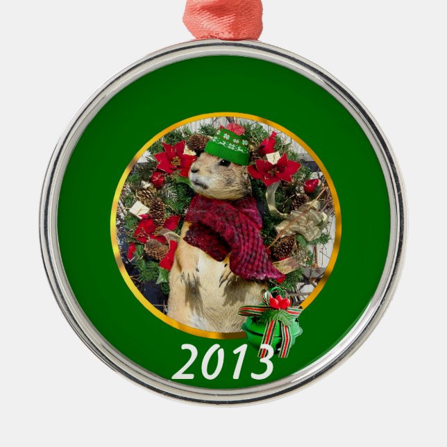 Christmas prairie dog ornament (Front)