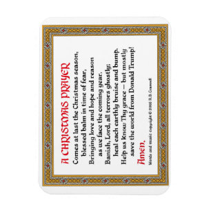 Christmas Prayer (Donald Trump) Magnet #2