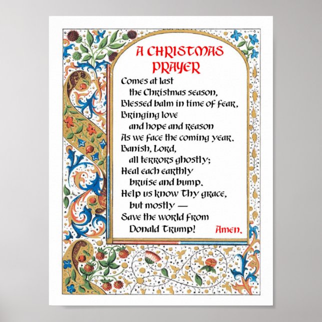Christmas Prayer (Donald Trump) Poster (Front)