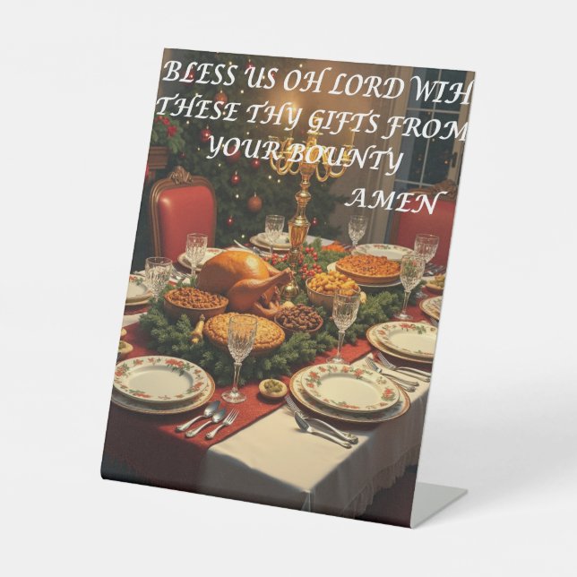 Christmas prayer table sign (Front)