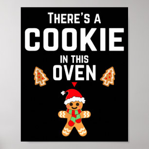 Christmas Pregnancy Announcemen Mommy Mom To Be  Poster