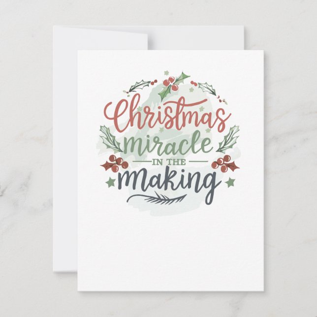 Christmas Pregnancy Announcement (Front)