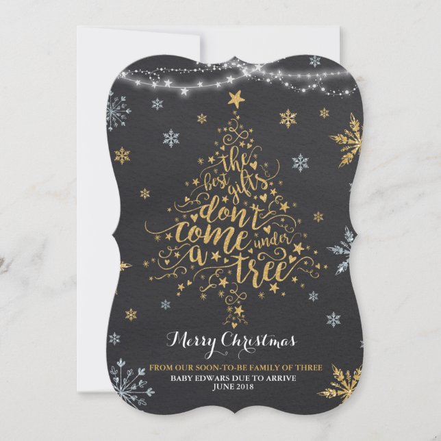 Christmas Pregnancy Announcement Christmas Baby (Front)