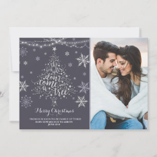 Christmas Pregnancy Announcement Christmas Photo