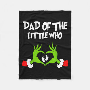 Christmas Pregnancy Announcement Funny Dad Of The  Fleece Blanket