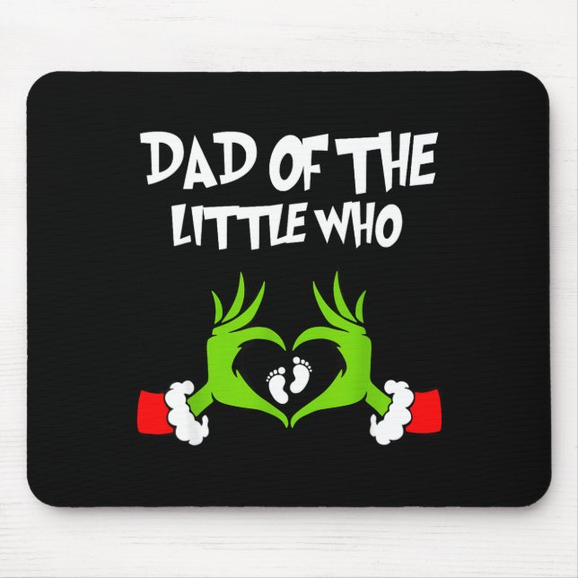 Christmas Pregnancy Announcement Funny Dad Of The  Mouse Mat (Front)
