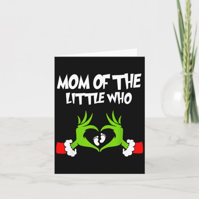 Christmas Pregnancy Announcement Funny Mom Of The  (Front)