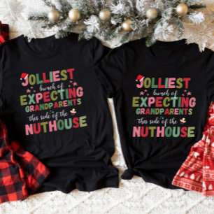 Christmas Pregnancy Announcement Grandparents T-Shirt