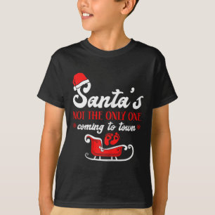 Christmas Pregnancy Announcement Santa's T-Shirt