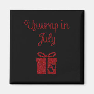 Christmas Pregnancy Announcement Shirt Due Date In Magnet