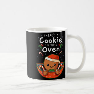 Christmas Pregnancy Gingerbread Man Baby Cookie In Coffee Mug