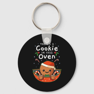 Christmas Pregnancy Gingerbread Man Baby Cookie In Key Ring