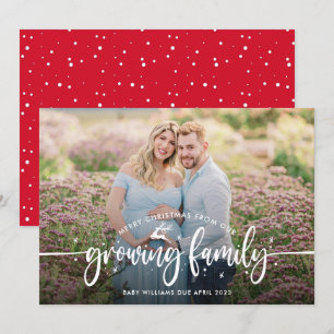 Christmas Pregnancy Photo Announcement