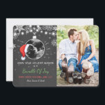 Christmas pregnancy ultrasound announcement Joy<br><div class="desc">♥ An adorable way to announce your pregnancy! You can add your own ultrasound and move the santa hat to the right position by clicking the "customise it" button.</div>
