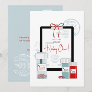 Christmas Prescription for Dose of Cheer  Holiday Card