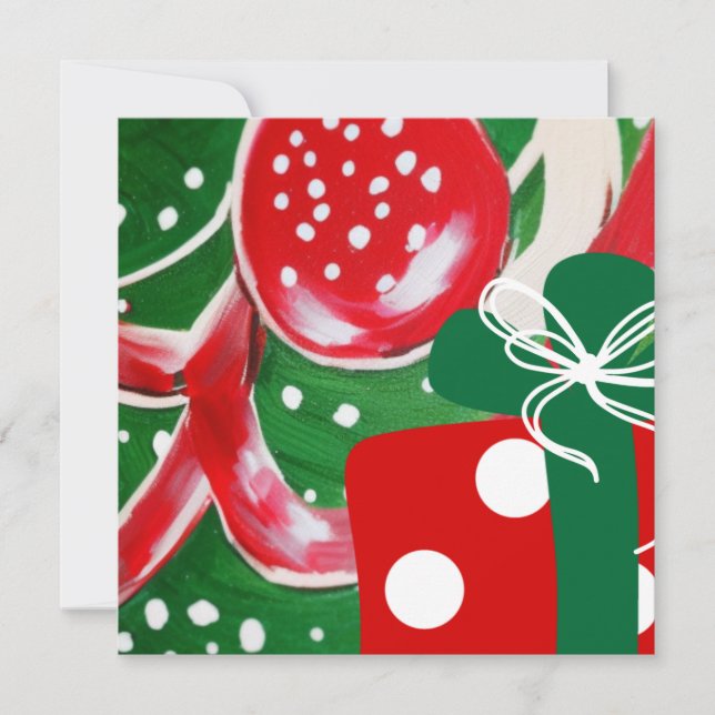 Christmas Present Greeting Card (Front)