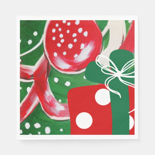 Christmas Present Napkin (Front)