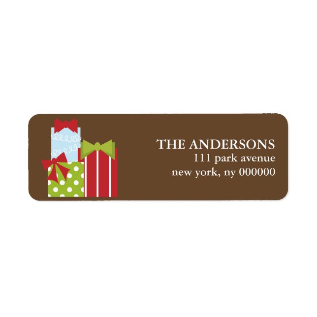 Christmas Presents Labels (Front)