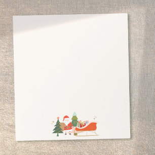 Christmas Presents on Santa's Sleigh Notepad