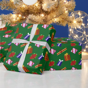 Christmas Presents Pattern Wrapping Paper