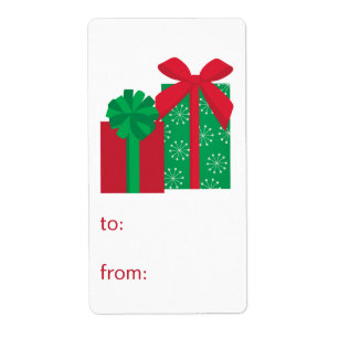 Christmas Presents To From Christmas Gift Tags