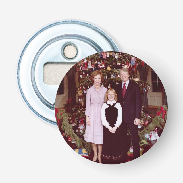 Christmas President James Jimmy Carter White House Bottle Opener (Front)