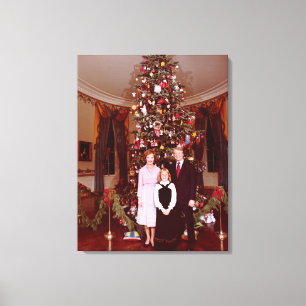 Christmas President James Jimmy Carter White House Canvas Print