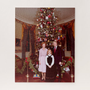 Christmas President James Jimmy Carter White House Jigsaw Puzzle