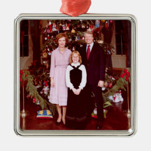 Christmas President James Jimmy Carter White House Metal Tree Decoration