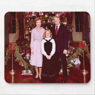 Christmas President James Jimmy Carter White House Mouse Mat