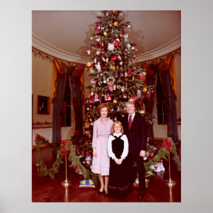 Christmas President James Jimmy Carter White House Poster