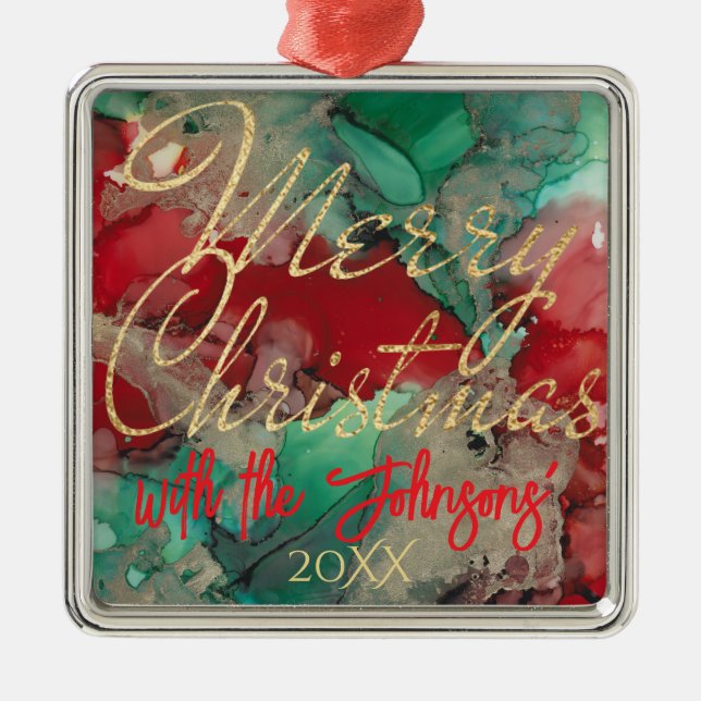 Christmas Pretty Metal Tree Decoration (Front)