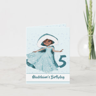 Christmas Princess Birthday Forest Age Card