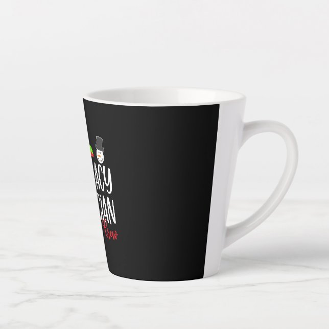 Christmas PT Pharmacy tech technician Latte Mug (Right)