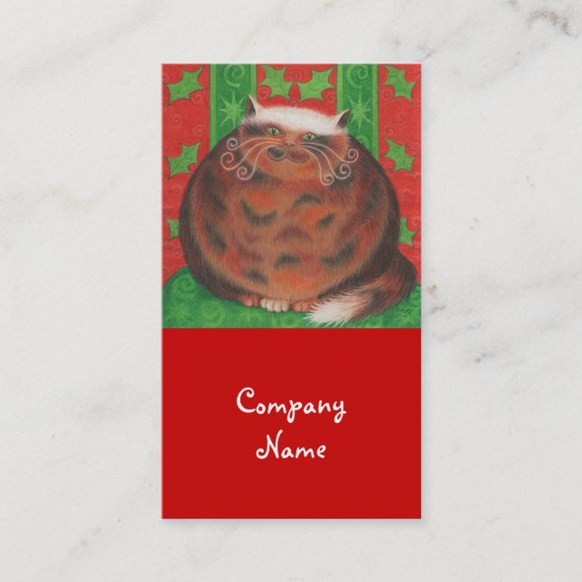 Christmas Pud business card template (Front)
