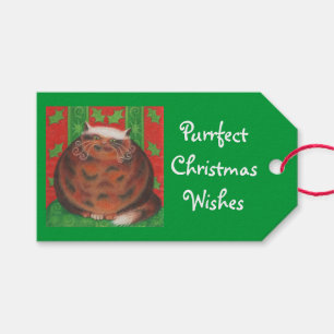 Christmas Pud Christmas Wishes gift tags green
