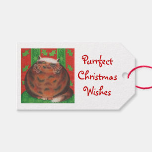 Christmas Pud Christmas Wishes gift tags white