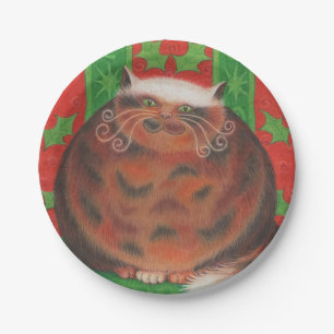 Christmas Pud paper plates