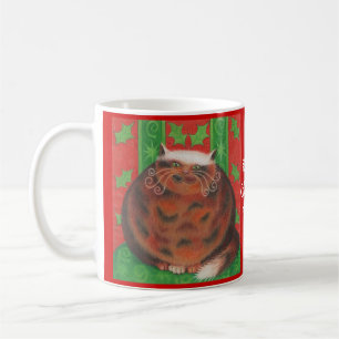 Christmas Pud "Purrfect Christmas wishes" mug