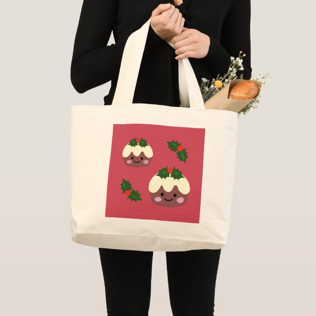 Christmas Pudding 2 Large Tote Bag (Front (Product))