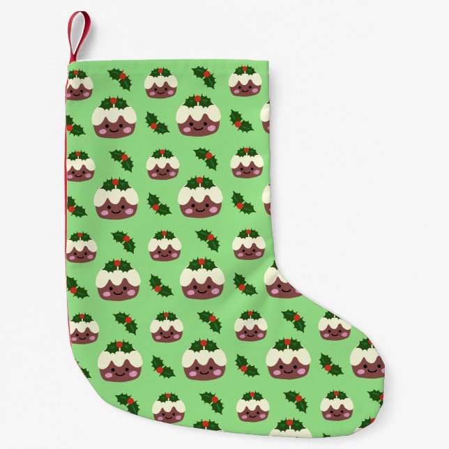 Christmas Pudding 2 Small Christmas Stocking (Front)