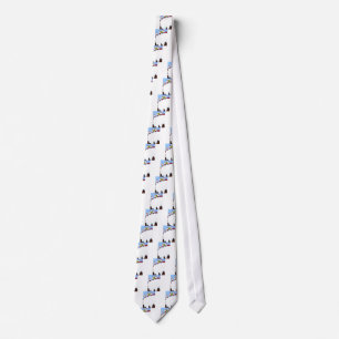 christmas pudding and santas.JPG Tie