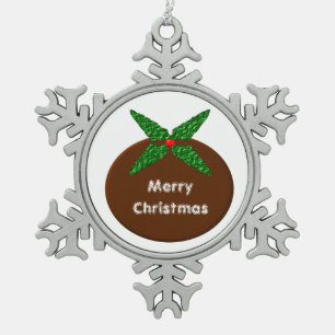 Christmas Pudding Customisable Ornament