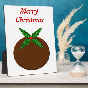 Christmas Pudding Customisable Plaque