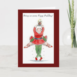 Christmas Pudding Fairy Card