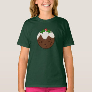 Christmas Pudding Illustrative Art T-Shirt