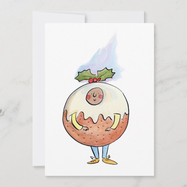Christmas Pudding Invitation (Front)